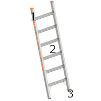 Anlegeleiter aus Aluminium