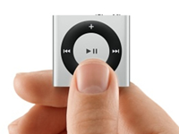 iPod shuffle in Silber