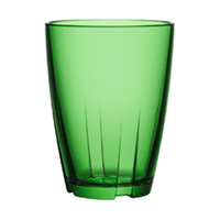 Buntes Wasserglas in Grün