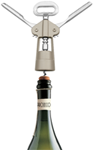 Flügelkorkenzieher auf Proseccoflasche