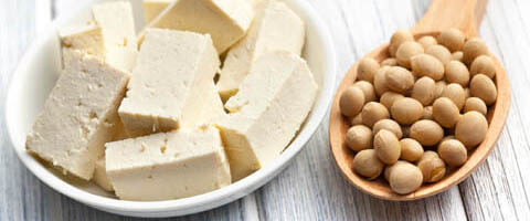 Tofu und Sojabohnen