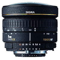 SIGMA 8 mm F 4,0 EX Circular Fisheye-Objektiv
