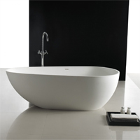 Freistehende Badewanne Mineralguss