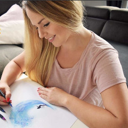 Maltechnik Aquarellstifte
