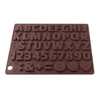 Zahlen- oder Buchstaben-Pralinenformen