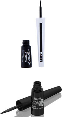 Flüssiger Eyeliner von Maybelline und Lavera