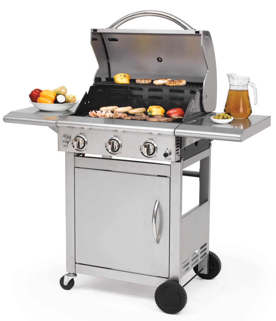 Gasgrill aus Edelstahl
