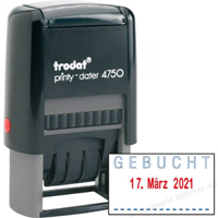Datumsstempel mit Text