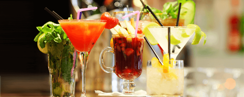 Verschiedene Cocktails