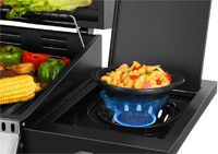 Kochen auf dem Seitenbrenner