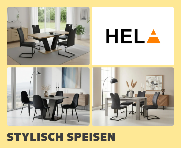 Stylisch speisen. Hela