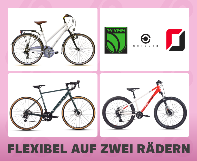 Flexibel auf zwei Rädern. Jetzt entdecken
