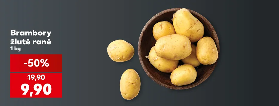 Brambory žluté rané 1 kg