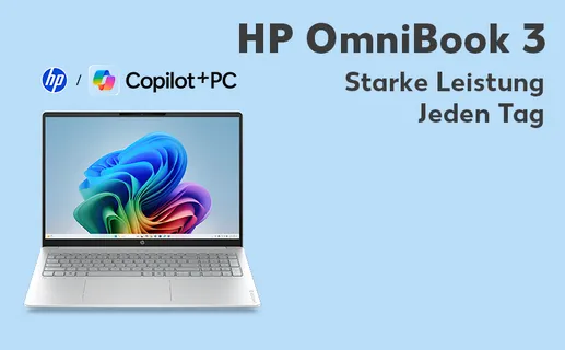 HP OmniBook 3. Starke Leistung. Jeden Tag. Jetzt entdecken