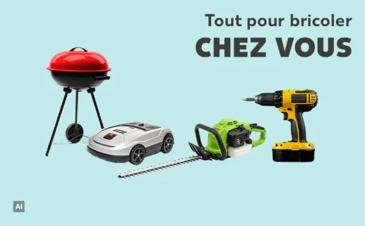 Généré par une IA. Tout pour bricoler chez vous. Découvrez maintenant