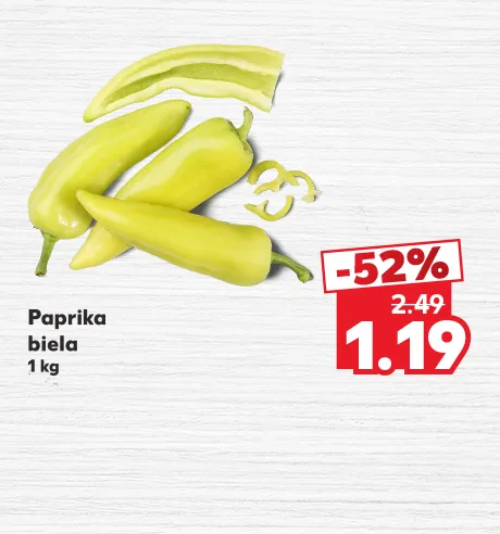Paprika biela, 1 kg, 1.19 €