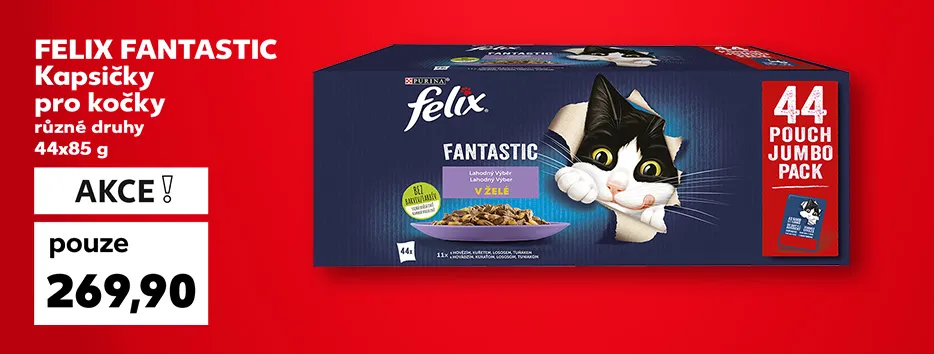 FELIX FANTASTIC, kapsičky pro kočky, pouze za 269,90 Kč