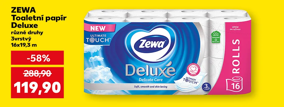 Zewa Toaletní papír Deluxe různé druhy