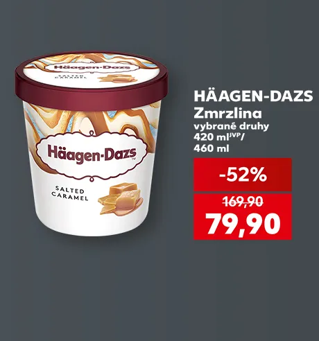 Hagen-Dasz zmrzlina vybrané druhy