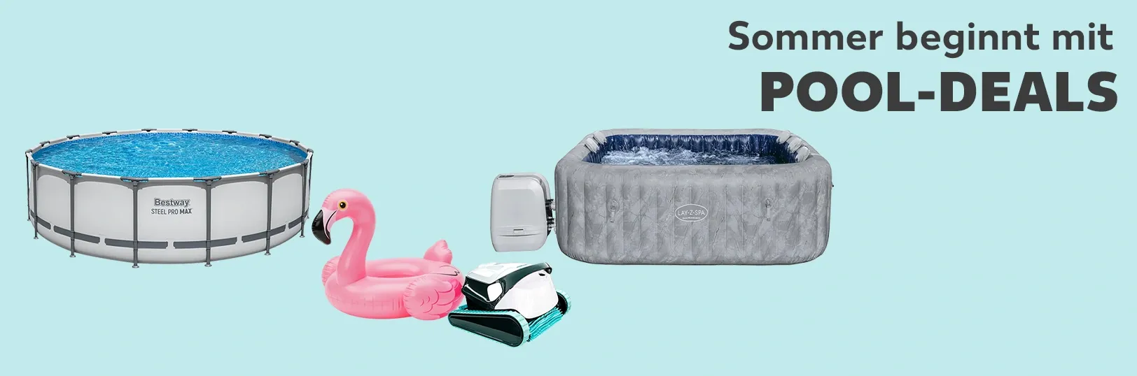 Sommer beginnt mit Pool-Deals. Deals sichern