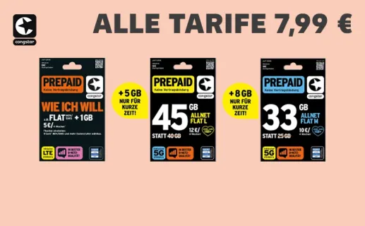 Alle Tarife 7,99 €. Jetzt entdecken