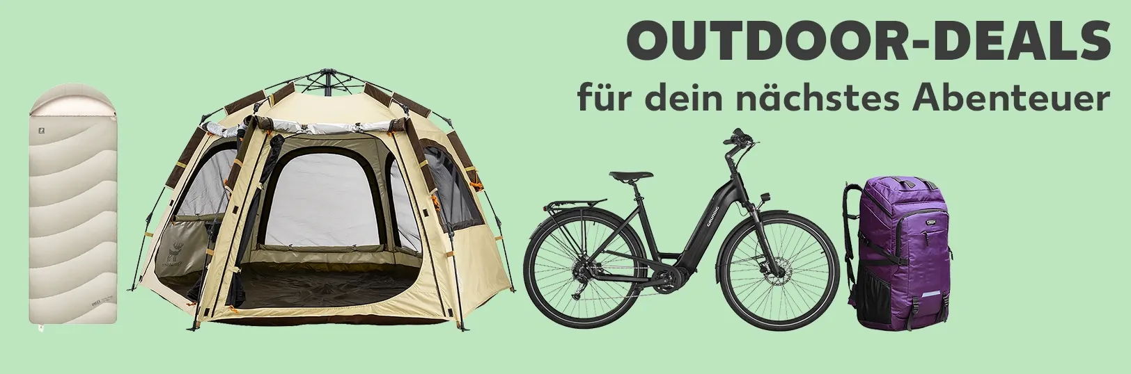 Outdoor-Deals für dein nächstes Abenteuer. Jetzt Deals entdecken