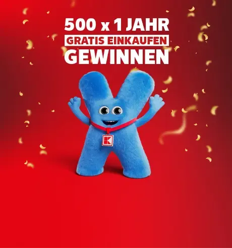 500 x 1 Jahr gratis Einkaufen gewinnen