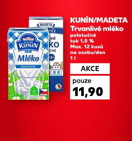 KUNÍN/MADETA Mléko