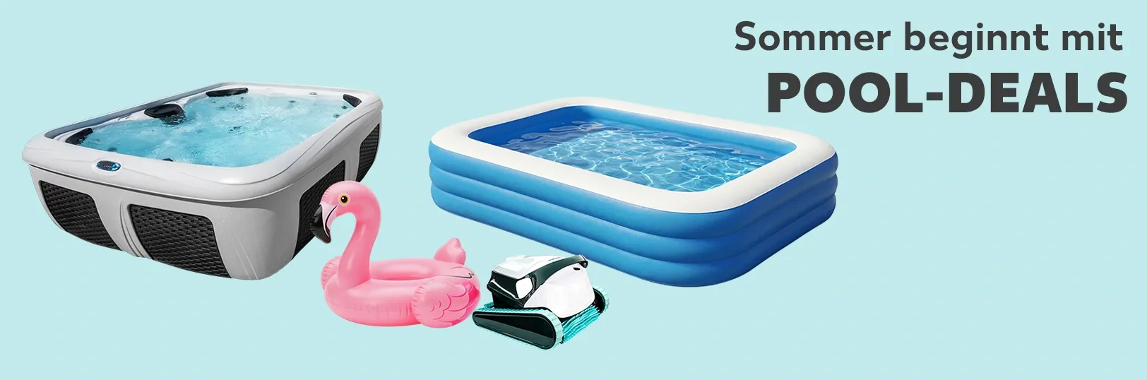 Sommer beginnt mit Pool-Deals. Deals sichern