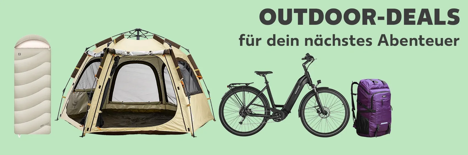 Outdoor-Deals für dein nächstes Abenteuer. Jetzt sparen