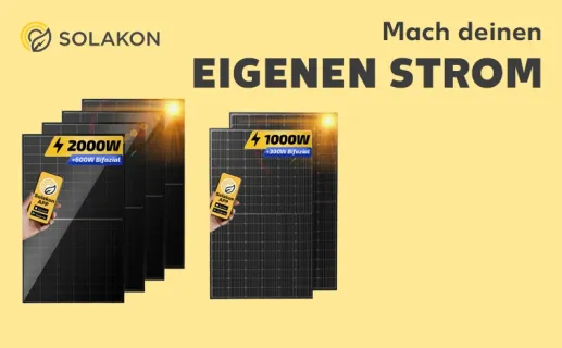 Mach deinen eigenen Strom. Solakon. Jetzt entdecken