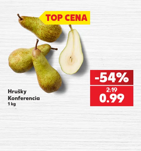 Hrušky Konferencia, 1 kg, 0.99€