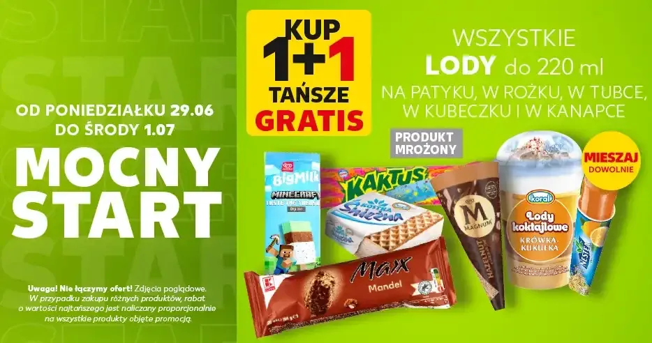 lody 1 + 1 GRATIS