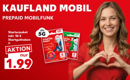 Kaufland mobil. Aktion nur 1,99€. Jetzt entdecken
