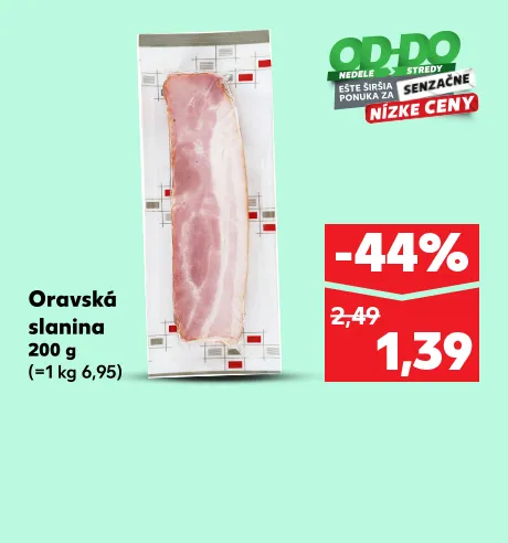 Oravská slanina, 200 g, 1.39 €
