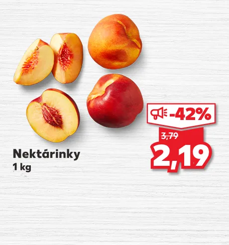 Nektárinky, 1 kg, 2.19 €