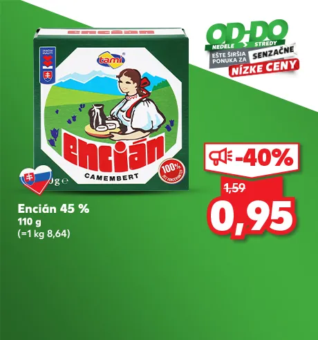 Encián 45 %, 110 g, 0.95 €