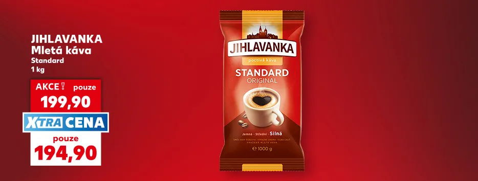 Jihlavanka, mletá káva standard, 1 kg