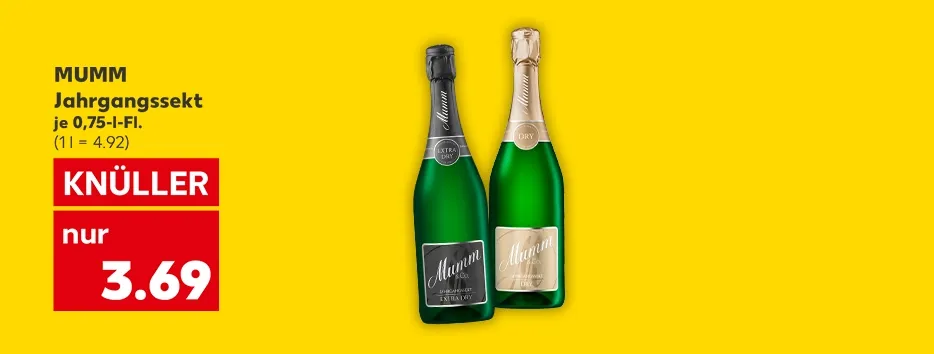 Angebot MUMM
