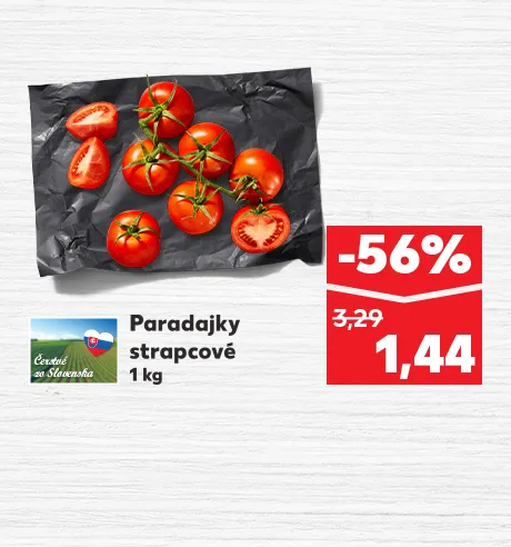 Paradajky strapcové, 1 kg, 1.44 €