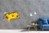 Selbstklebender Loch-3D-Aufkleber 95x73 cm Sonnenblume Produktbild-Vorschau 2