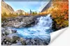 Muralo Vlies Fototapete WASSERFALL Herbstbäume Landschaft Produktbild-Vorschau 1