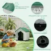COSTWAY Hundehütte Outdoor, wetterfestes Hundehaus mit Produktbild-Vorschau 5