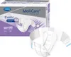 A product shot of Hartmann MoliCare Premium Elastic adult diapers, with the packaging in the background and one diaper prominently displayed in the foreground. Podgląd zdjęcia produktu