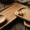 Set aus 6+1 Buchenholz-Servierplatten mit Holzlöffel für Produktbild-Vorschau 8
