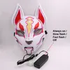 10 Farbe Fuchs Vollmaske Neonlichter Halloween Party Led Produktbild-Vorschau 9