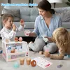 Comptoir de glace pour enfants en bois, accessoires de Voir les images du produit 4