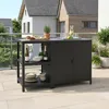 Outdoorset 'Bolognano' Standregal und Schrank Stahl Produktbild-Vorschau 1