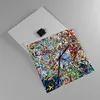 Wanduhr - Quadrat - Glasuhr - Abstraktion modern - 40x40cm Produktbild-Vorschau 2
