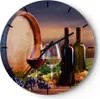 Wanduhr - Rund - Glasuhr - Wein Weinberg Sommer - 30x30cm - Produktbild-Vorschau 1